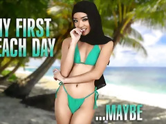Shy Muslim Babe Jade Kimiko Takes Her Roommate's Massive White Dick From Behind - Hijab Hookup