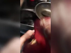 Saudi Arab Maid Gets Assfucked While Cooking